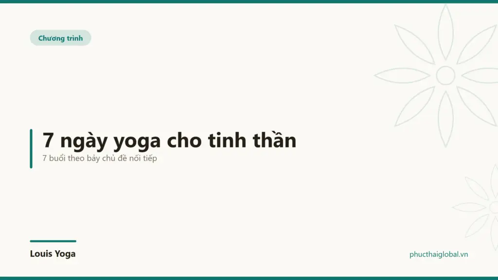 7 ngày yoga cho tinh thần