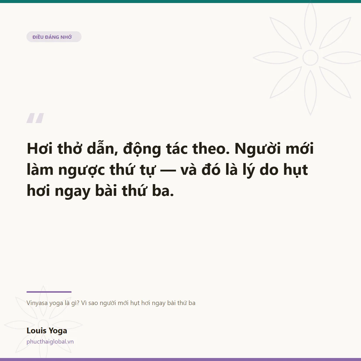 Thẻ trích dẫn: hơi thở dẫn, động tác theo — người mới làm ngược thứ tự