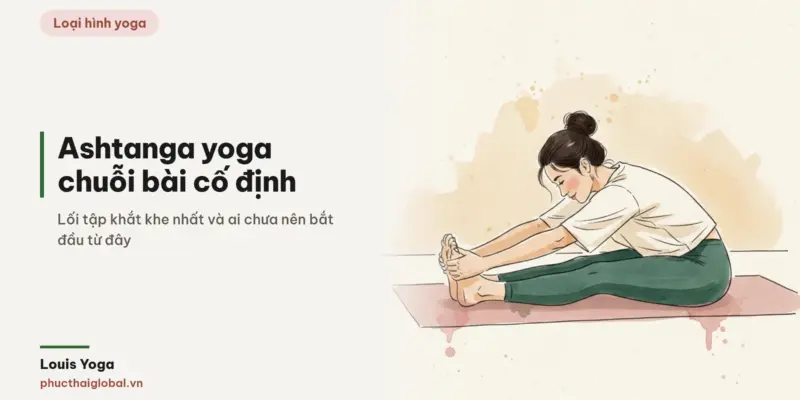 Tranh minh hoạ bài Ashtanga yoga là gì? Chuỗi bài khắt khe nhất và ai không nên bắt đầu từ đây