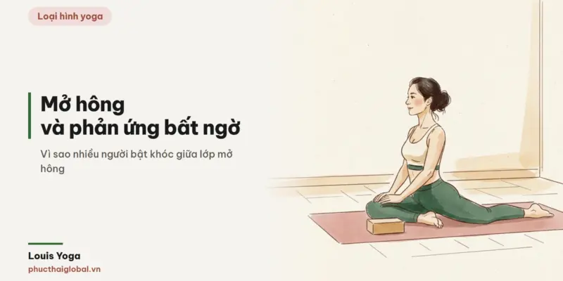 Tranh minh hoạ bài Hip opening yoga là gì? Vì sao mở hông làm nhiều người bật khóc giữa lớp