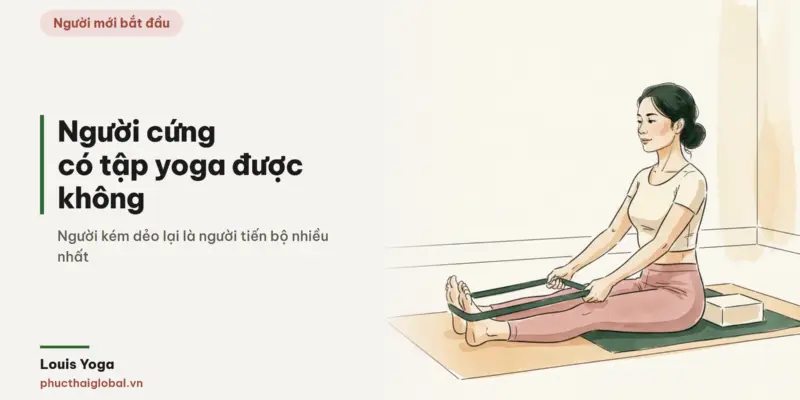 Tranh minh hoạ bài Người cứng có tập yoga được không? Người kém dẻo lại tiến bộ nhiều nhất