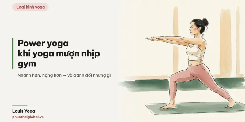 Tranh minh hoạ bài Power yoga là gì? Khi yoga mượn nhịp của phòng gym
