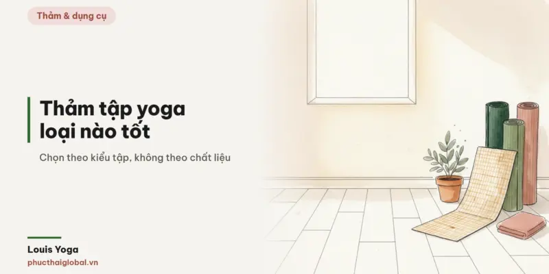 Tranh minh hoạ bài Thảm tập yoga loại nào tốt? Chọn theo kiểu tập, không theo chất liệu