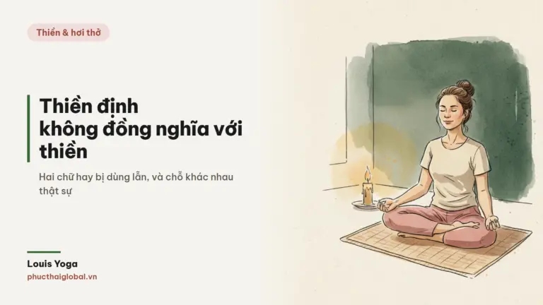 Tranh minh hoạ bài Thiền định là gì? Vì sao nó không đồng nghĩa với thiền