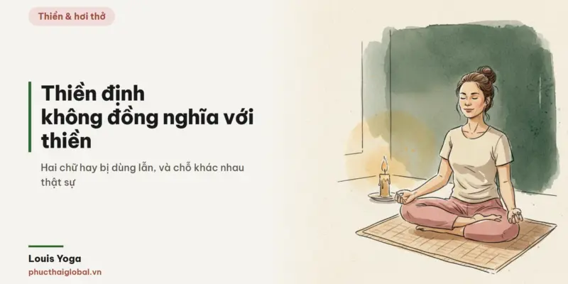 Tranh minh hoạ bài Thiền định là gì? Vì sao nó không đồng nghĩa với thiền