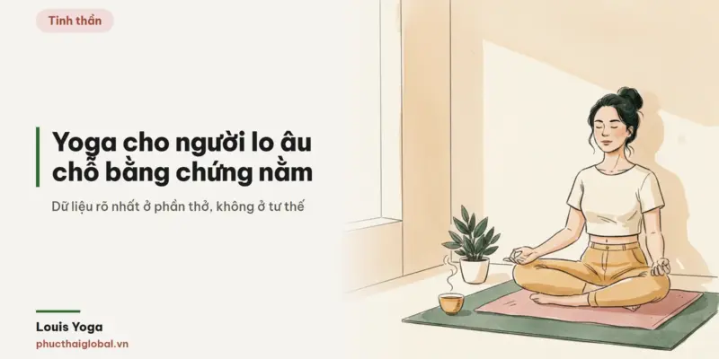 Tranh minh hoạ bài Yoga cho người lo âu: bằng chứng mạnh nhất lại không nằm ở tư thế