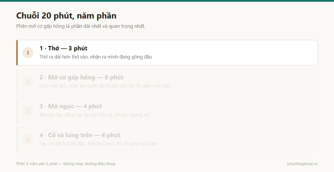 Ảnh động năm phần của chuỗi hai mươi phút buổi tối cho người ngồi nhiều
