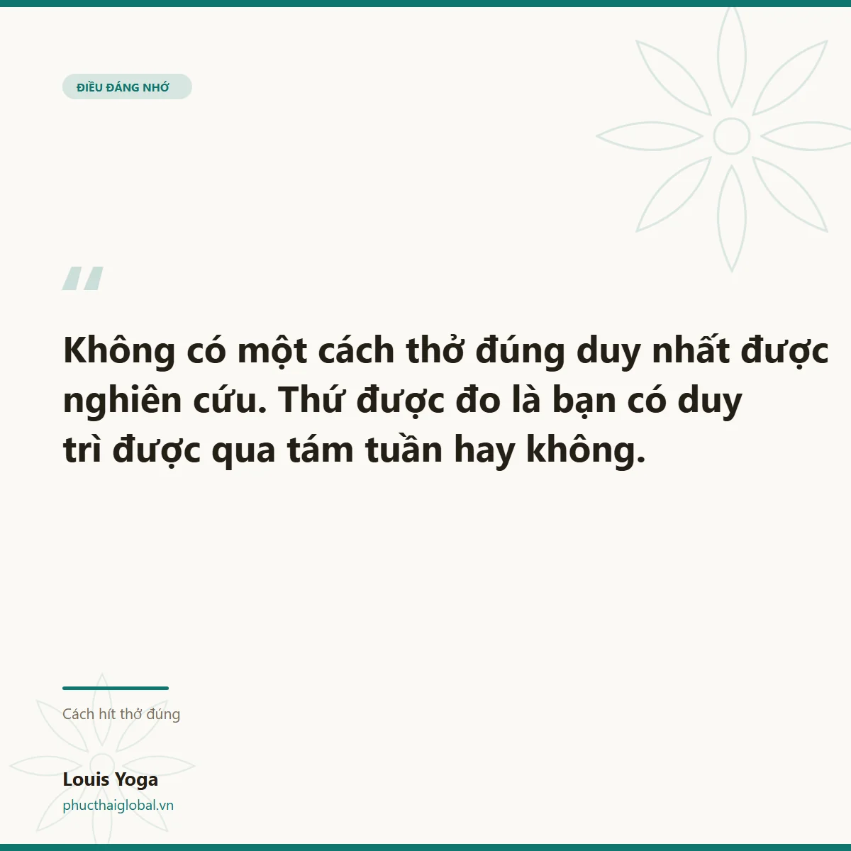 Thẻ trích dẫn: không có một cách thở đúng duy nhất được nghiên cứu