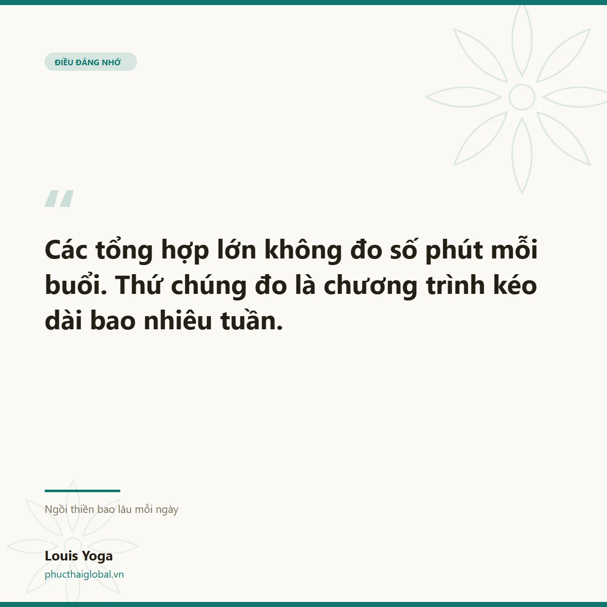 Thẻ trích dẫn: nghiên cứu đo chương trình theo tuần, không đo số phút mỗi buổi