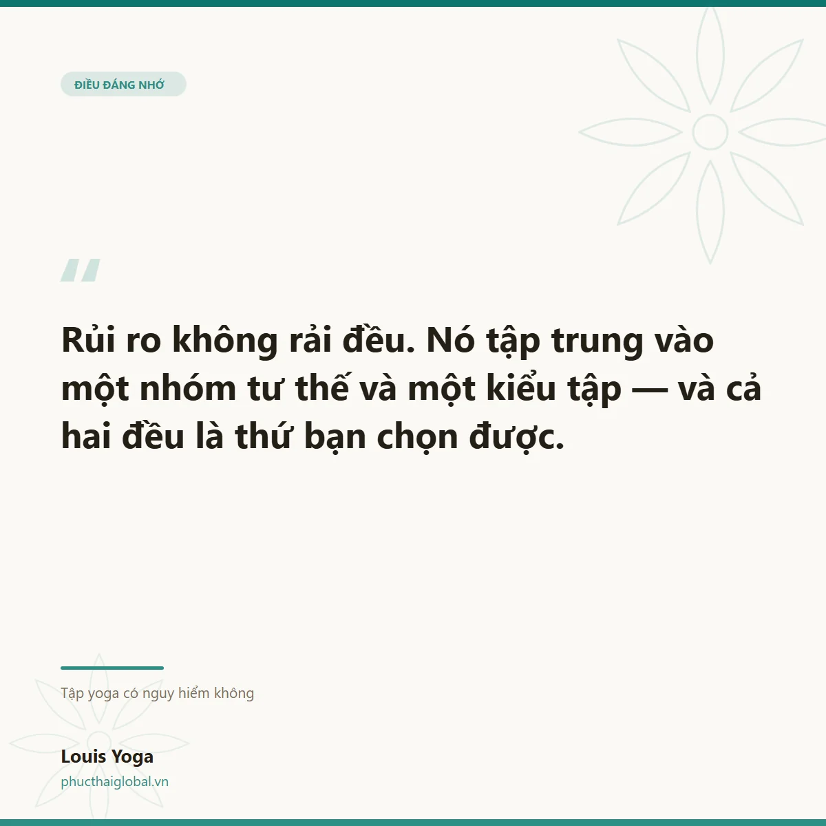 Thẻ trích dẫn: rủi ro không rải đều mà tập trung vào vài chỗ
