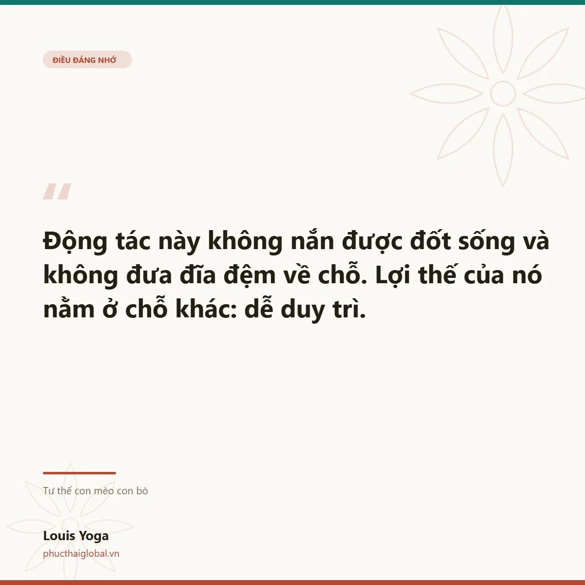 Thẻ trích dẫn: lợi thế của mèo bò nằm ở chỗ dễ duy trì