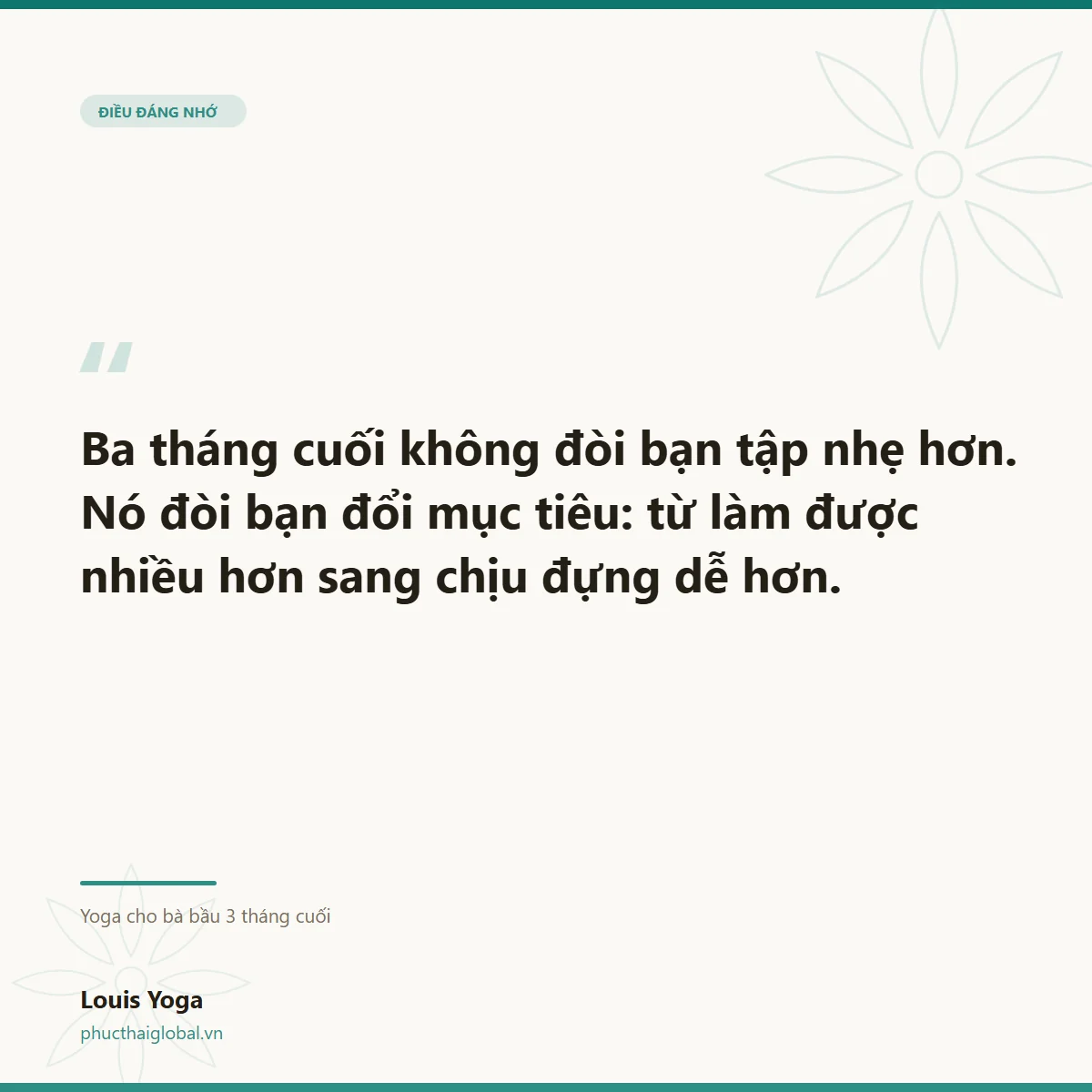 Thẻ trích dẫn: ba tháng cuối đòi đổi mục tiêu, không phải giảm liều