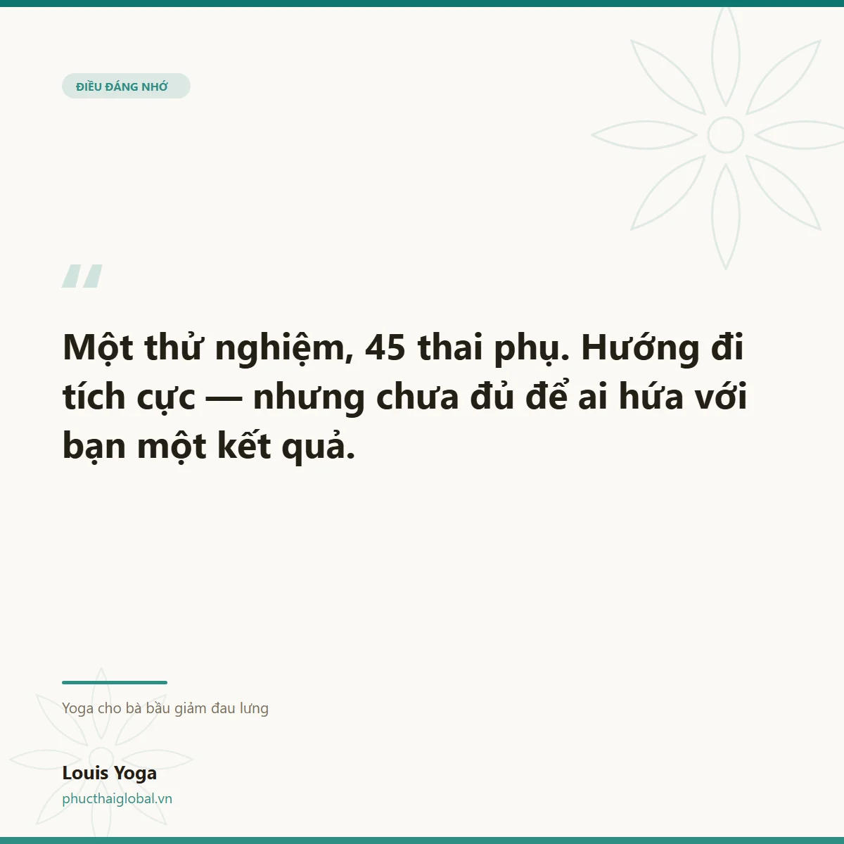 Thẻ trích dẫn: bằng chứng về đau lưng khi mang thai mới có một thử nghiệm nhỏ
