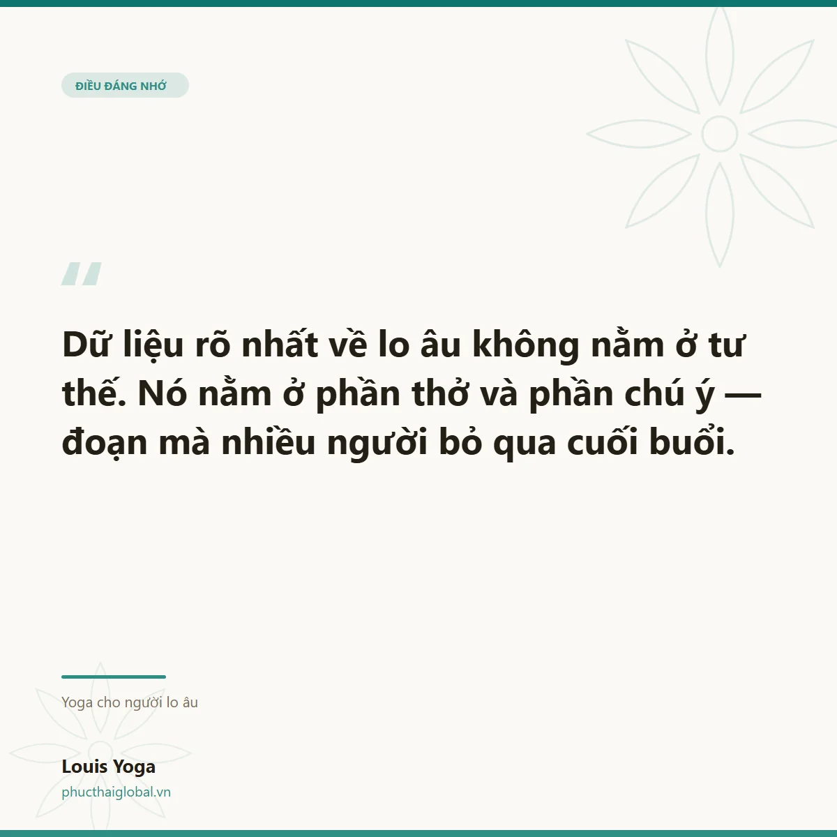 Thẻ trích dẫn: dữ liệu về lo âu nằm ở phần thở, không nằm ở tư thế