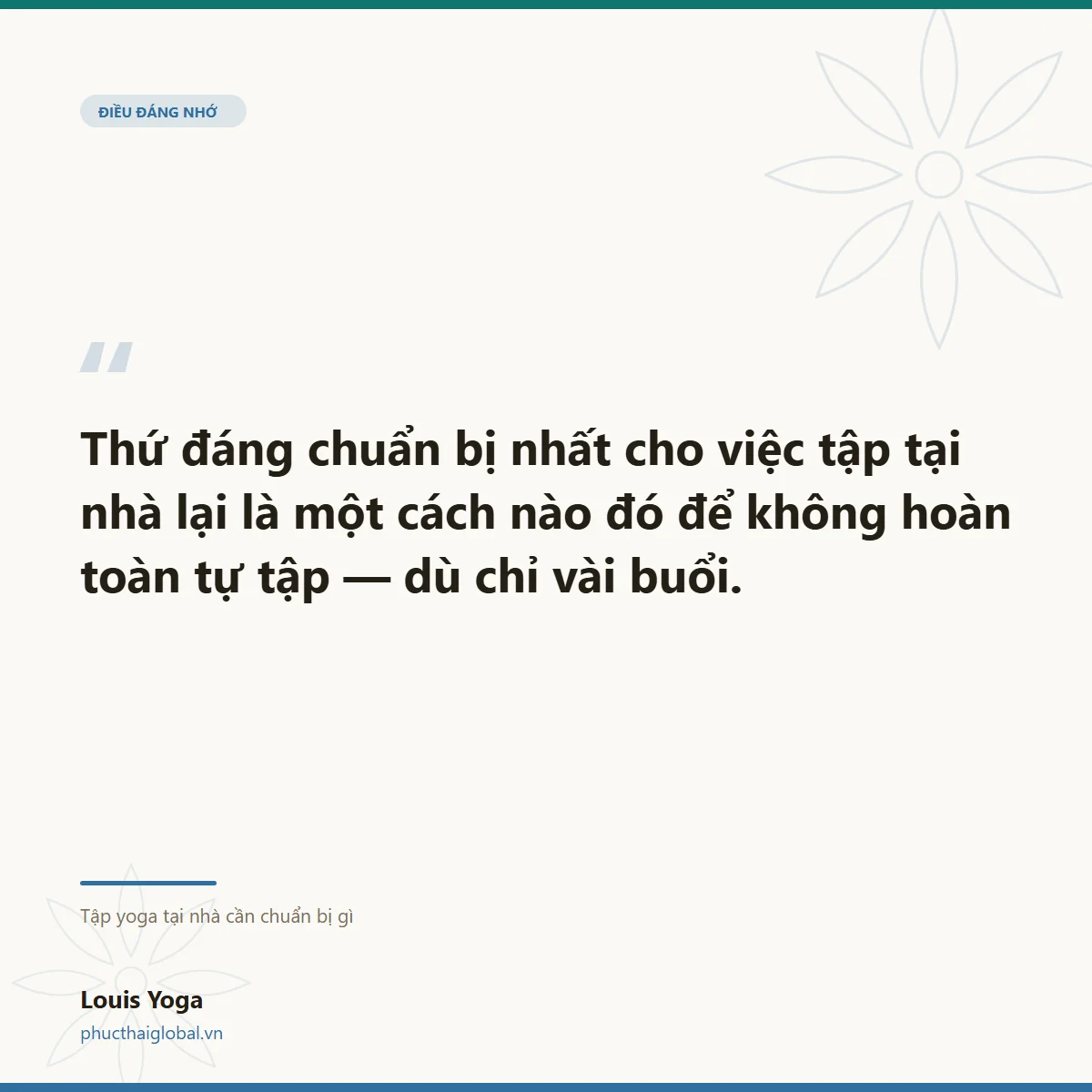 Thẻ trích dẫn: thứ đáng chuẩn bị nhất là một cách để không hoàn toàn tự tập